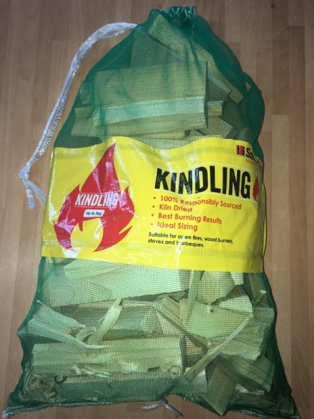 Net Bag Of Kindling For Sale Staffordshire | Free Local Delivery With Purchase Of Logs